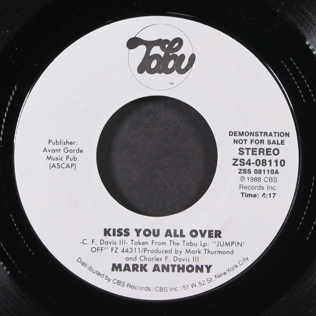 kiss you all over / same by MARK ANTHONY