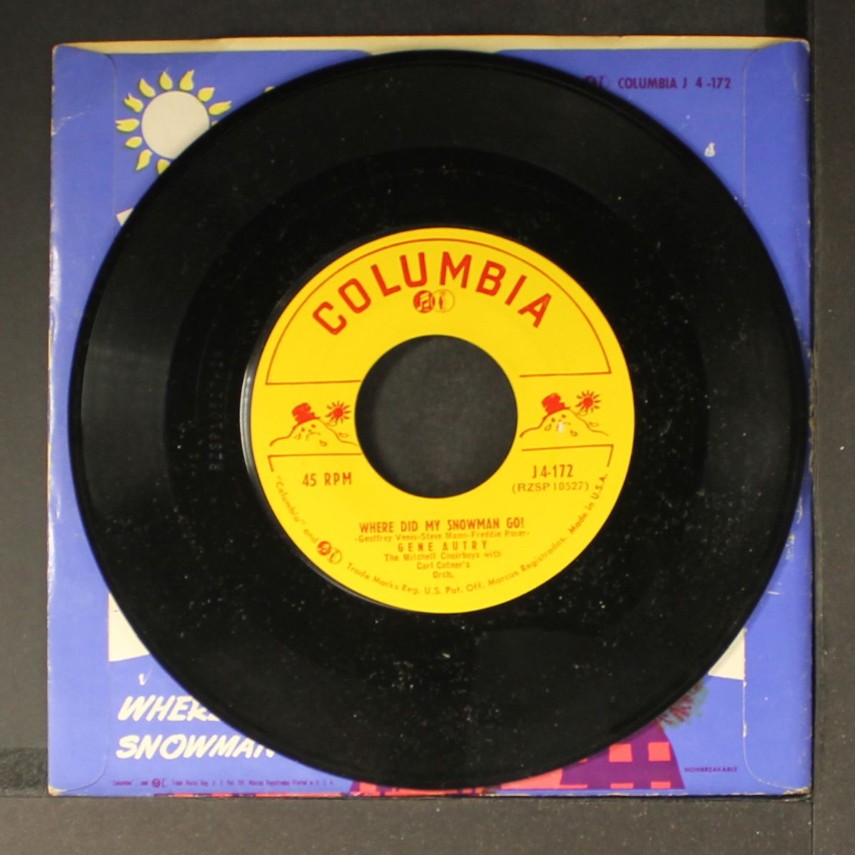where did my snowman go by GENE AUTRY
