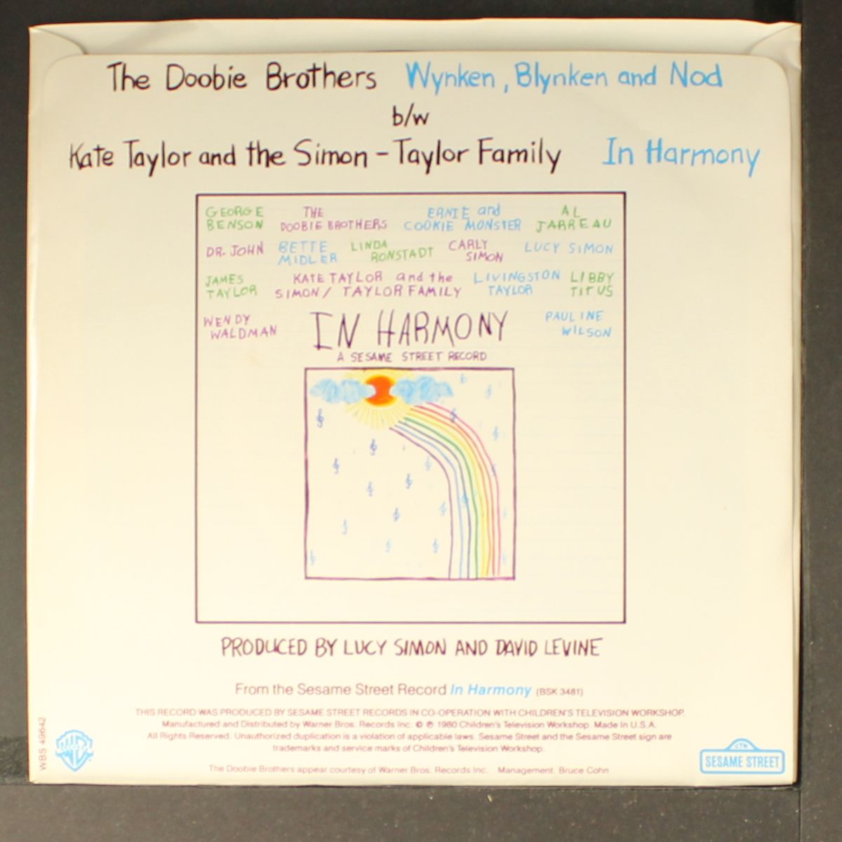 wynken, blynken, and nod / in harmony by DOOBIE BROTHERS/ KATE TAYLOR & SIMON-TAYLOR FAMILY