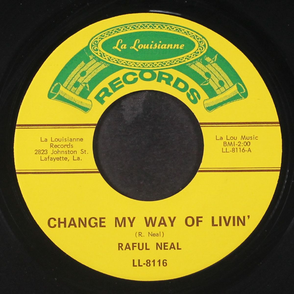 change my way of living / getting late in the evenin' by RAFUL NEAL