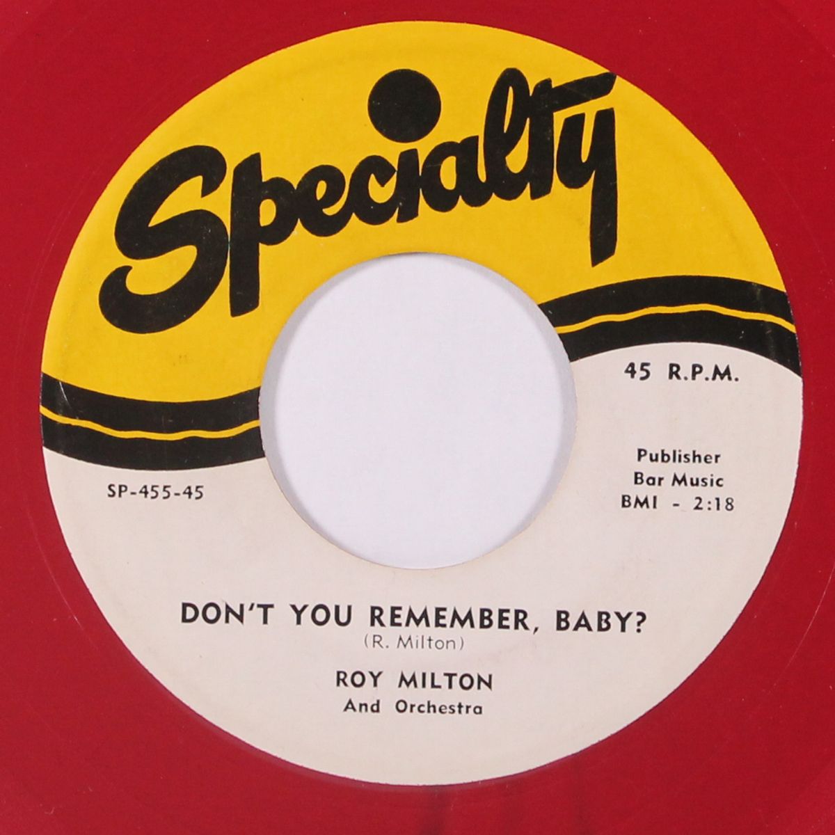 don't you remember, baby? / someday by ROY MILTON