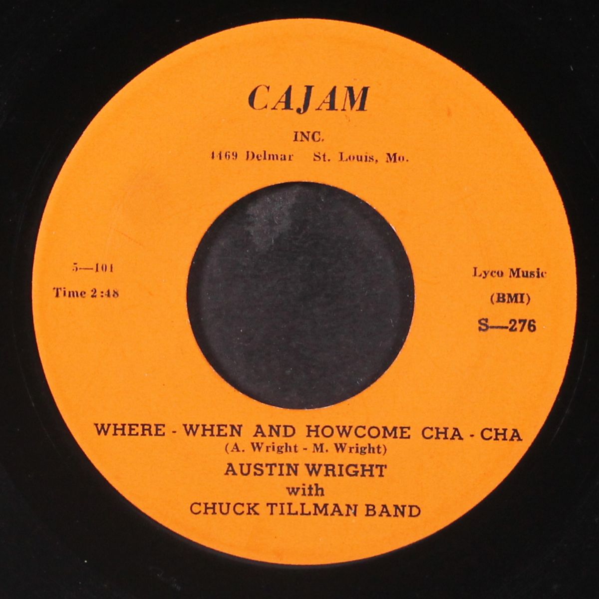 keep me on your mind in 59 / where - when and how come cha - cha by AUSTIN WRIGHT W/ CHUCK TILLMAN BAND
