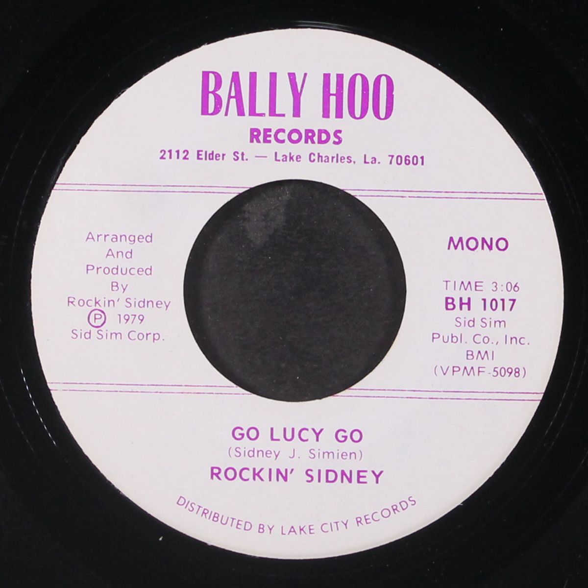 play joli blon for me / go lucy go by ROCKIN' SIDNEY