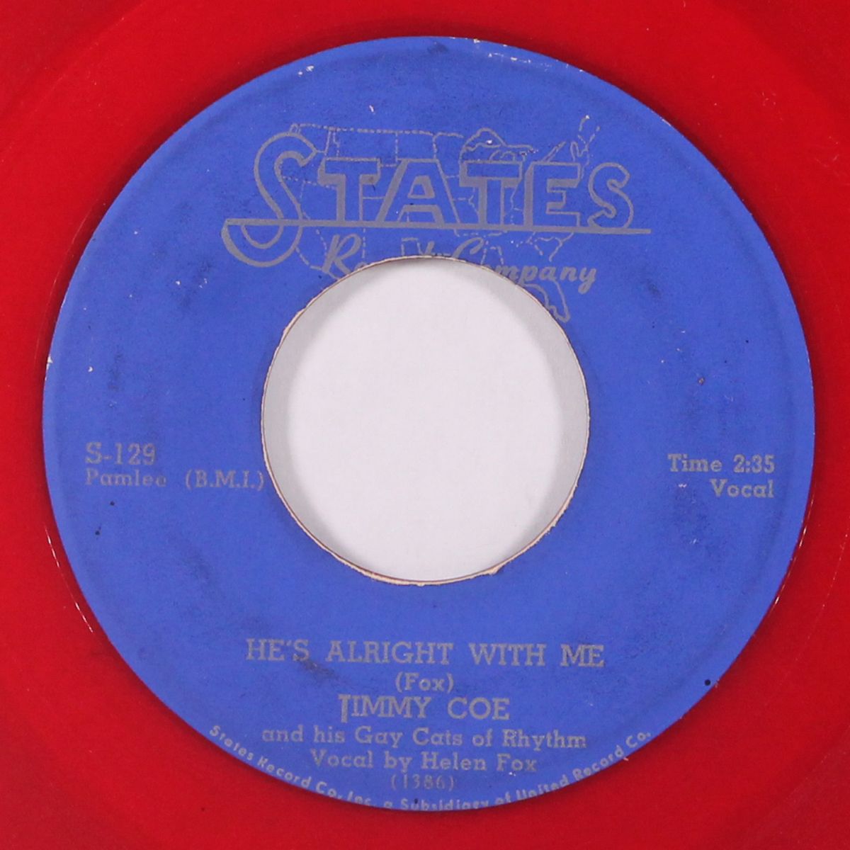 raid on the after hour joint / he's alright with me by JIMMY COE
