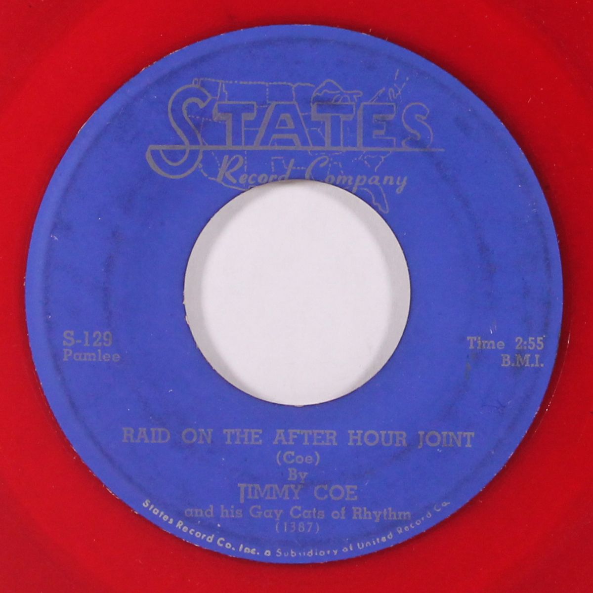 raid on the after hour joint / he's alright with me by JIMMY COE