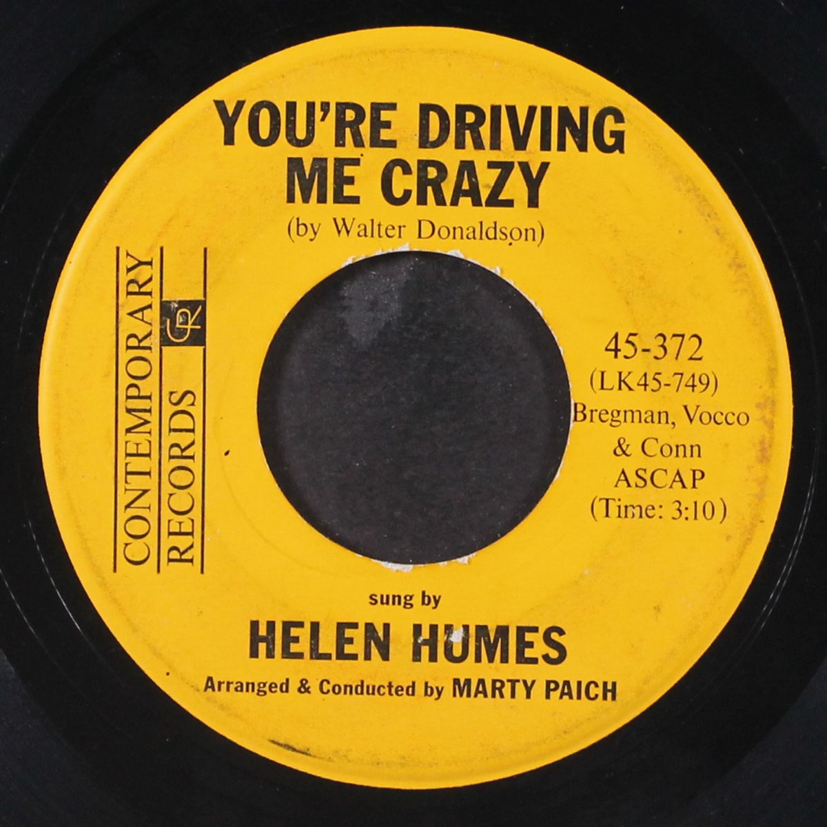 million dollar secret / you're driving me crazy by HELEN HUMES