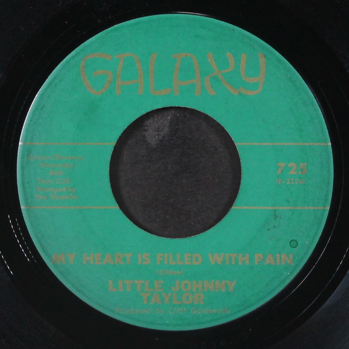 since i found a new love / my heart is filled with pain by LITTLE JOHNNY TAYLOR