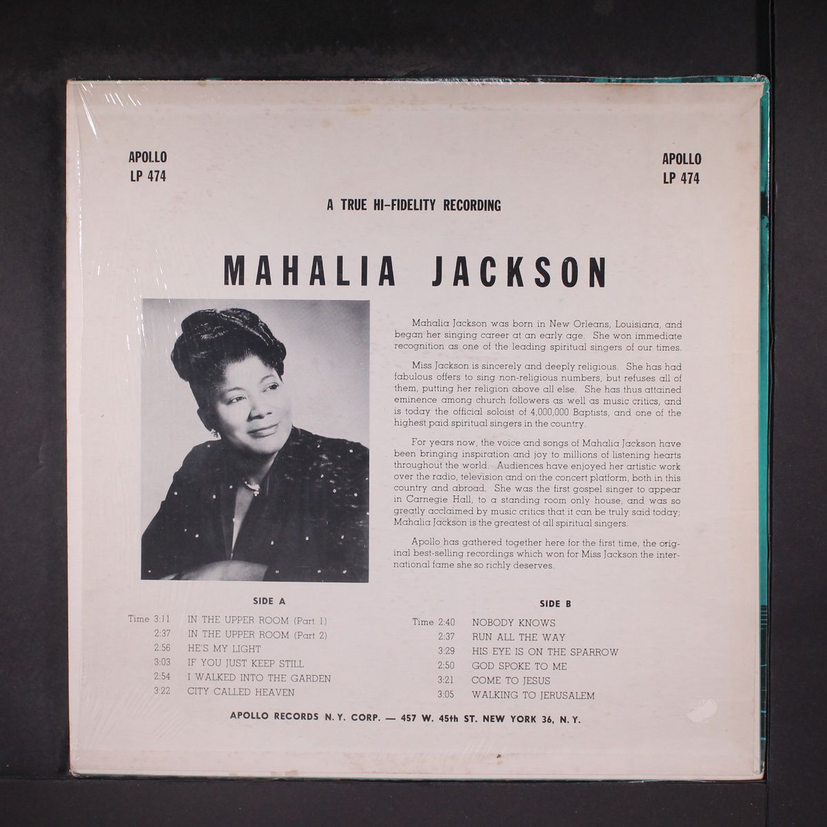 in the upper room by MAHALIA JACKSON