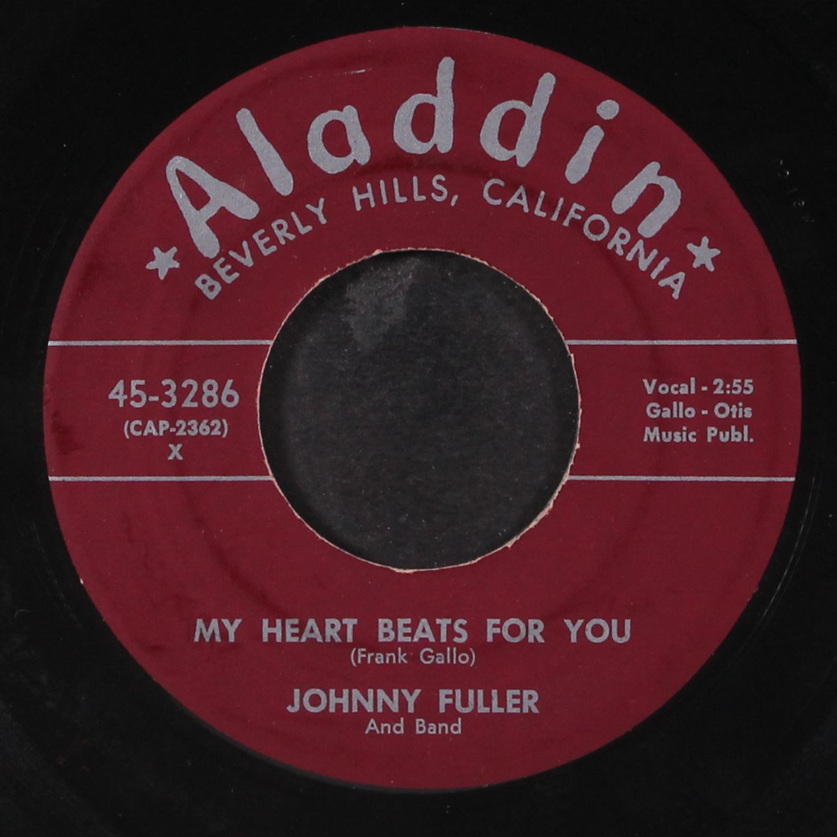 cruel, cruel world / my heart beats for you by JOHNNY FULLER