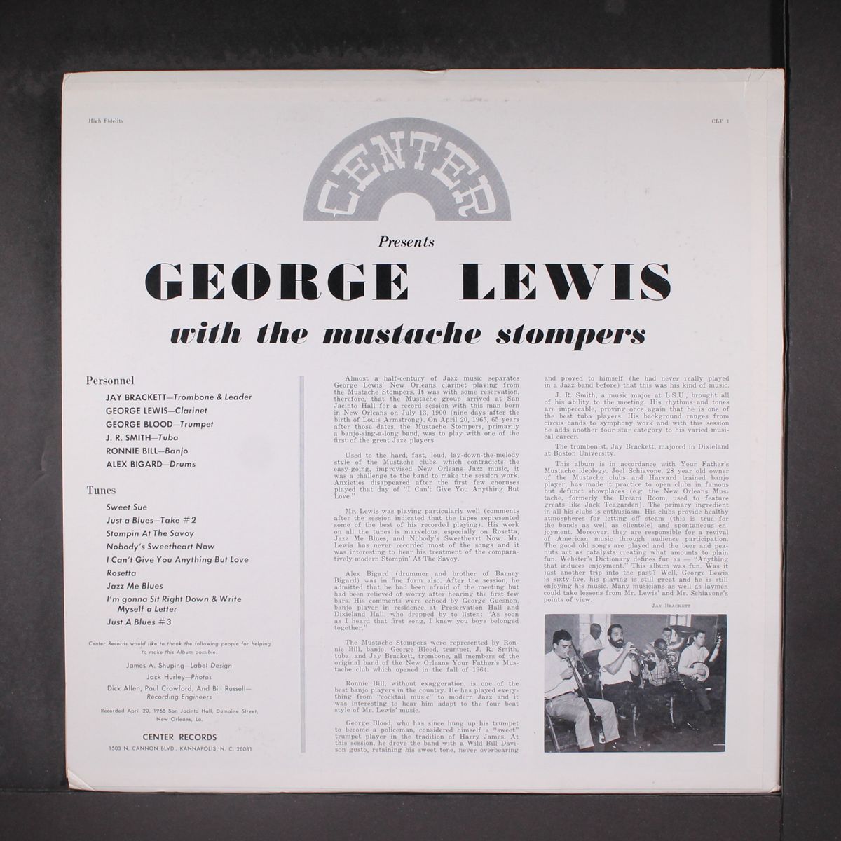 with the mustache stompers by GEORGE LEWIS
