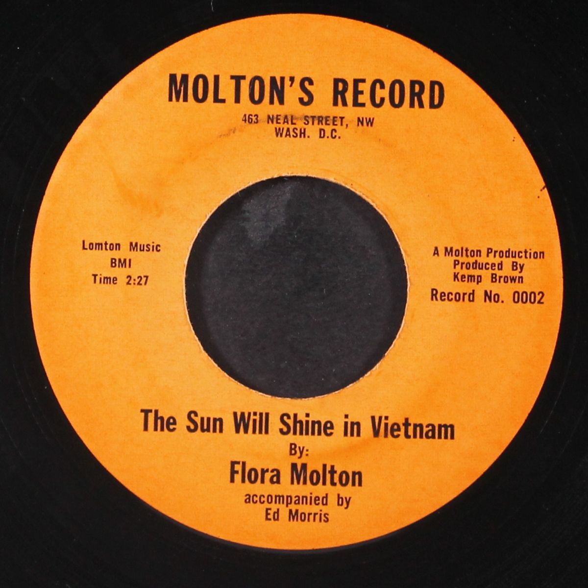 i heard it through the true vine / the sun will shine in vietnam by FLORA MOLTON