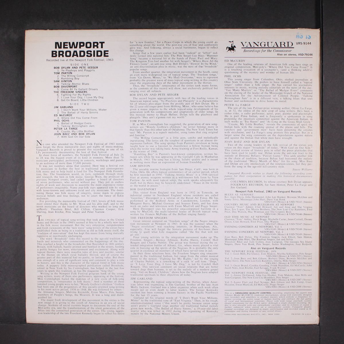 newport broadside by VARIOUS