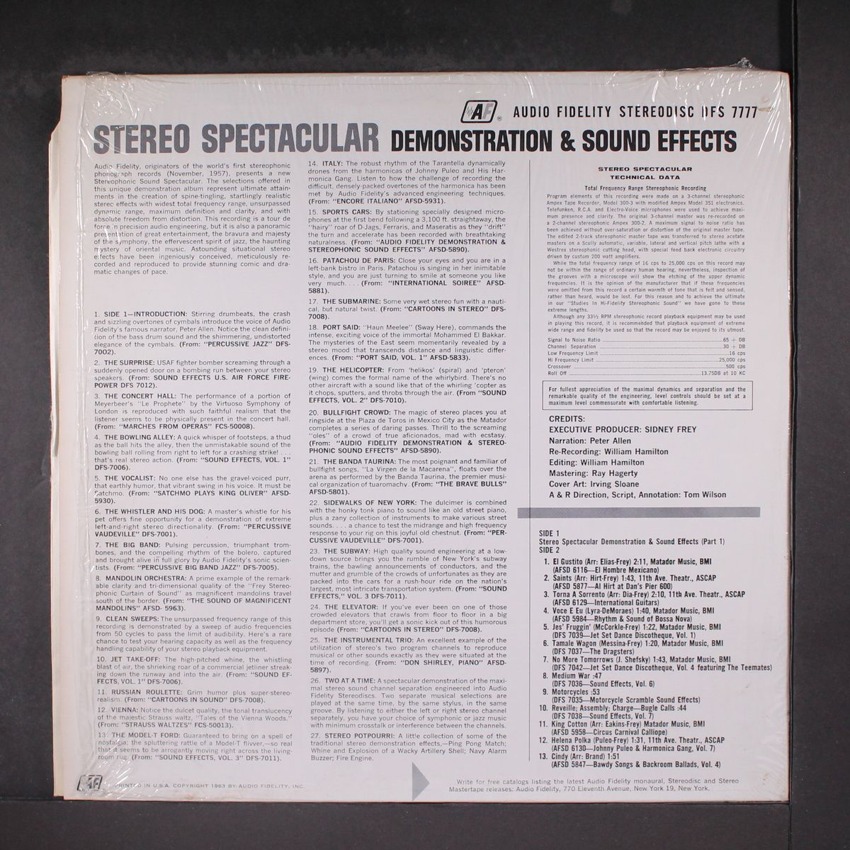 stereo spectacular demonstration & sound effects by SOUND EFFECTS