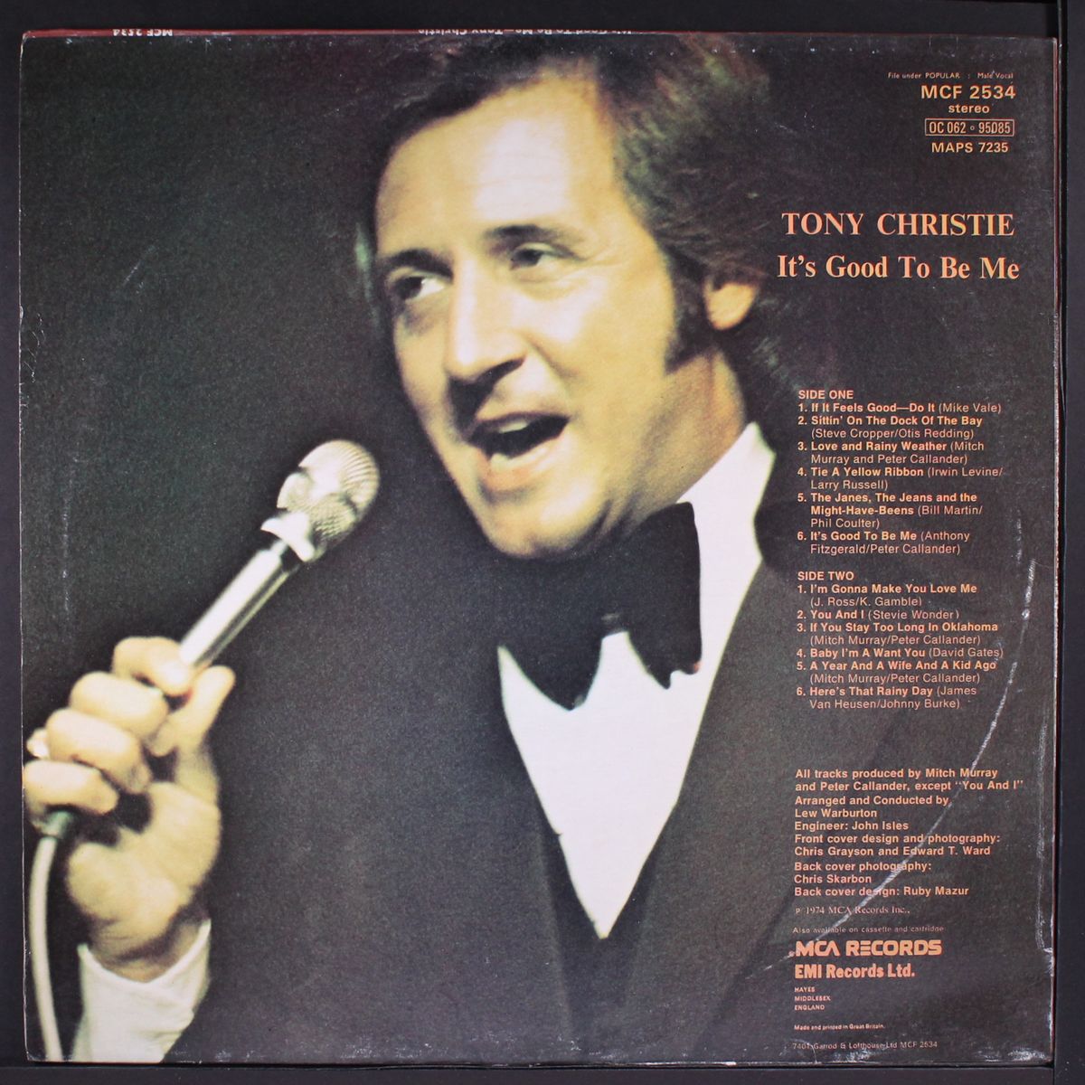 it's good to be me by TONY CHRISTIE