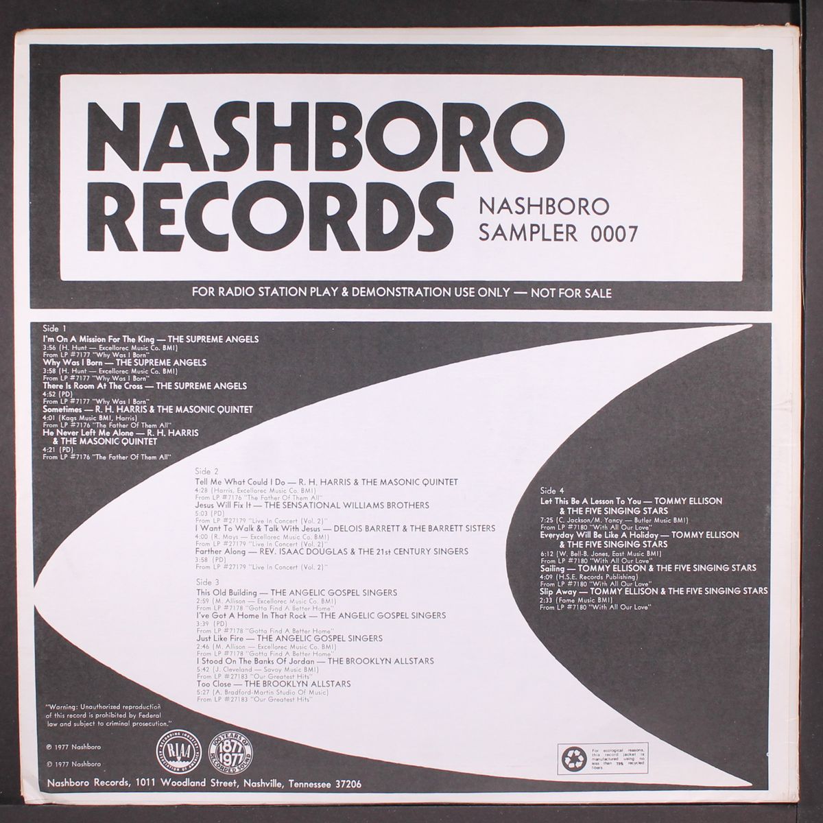 nashboro sampler by VARIOUS