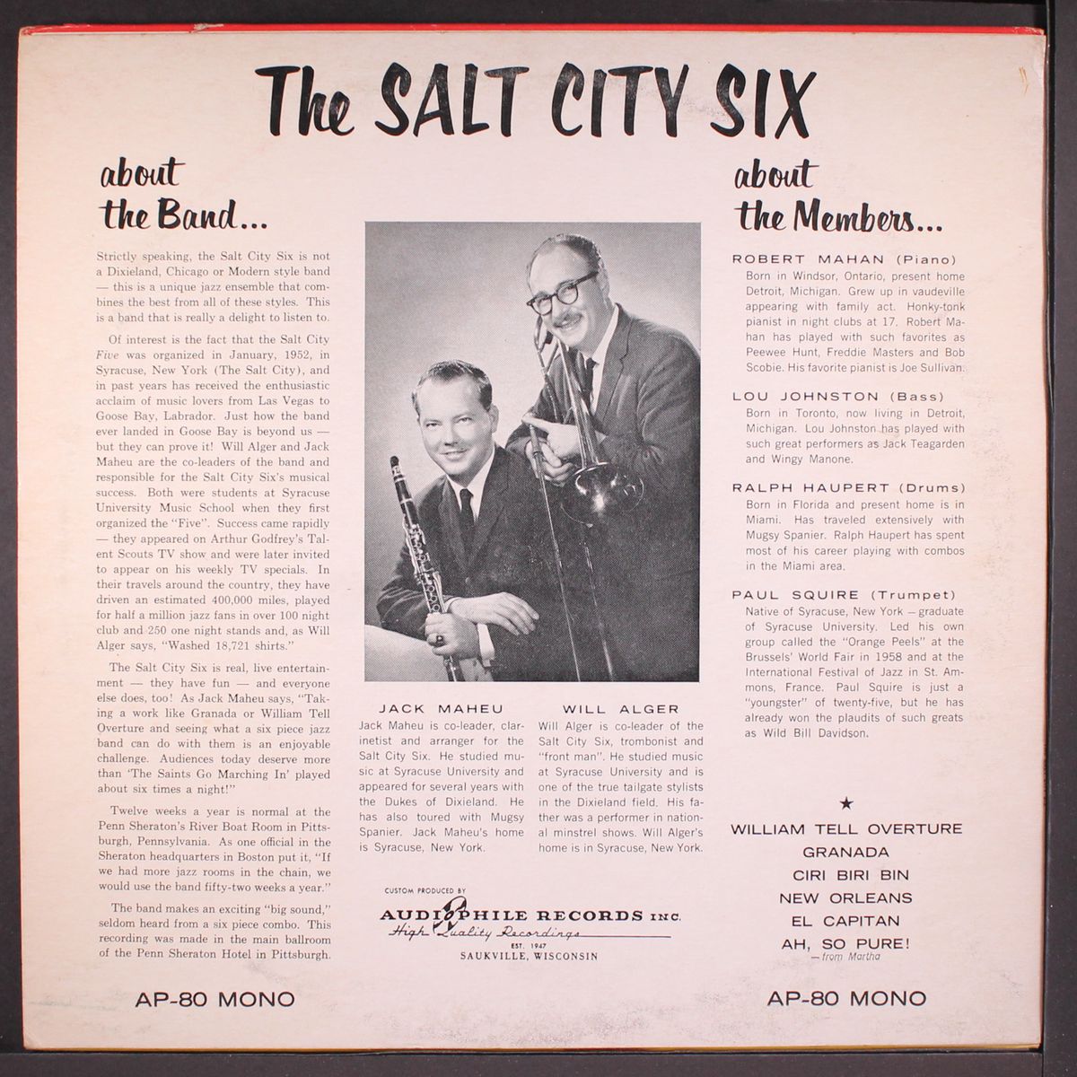 plays the classics in dixieland by SALT CITY SIX