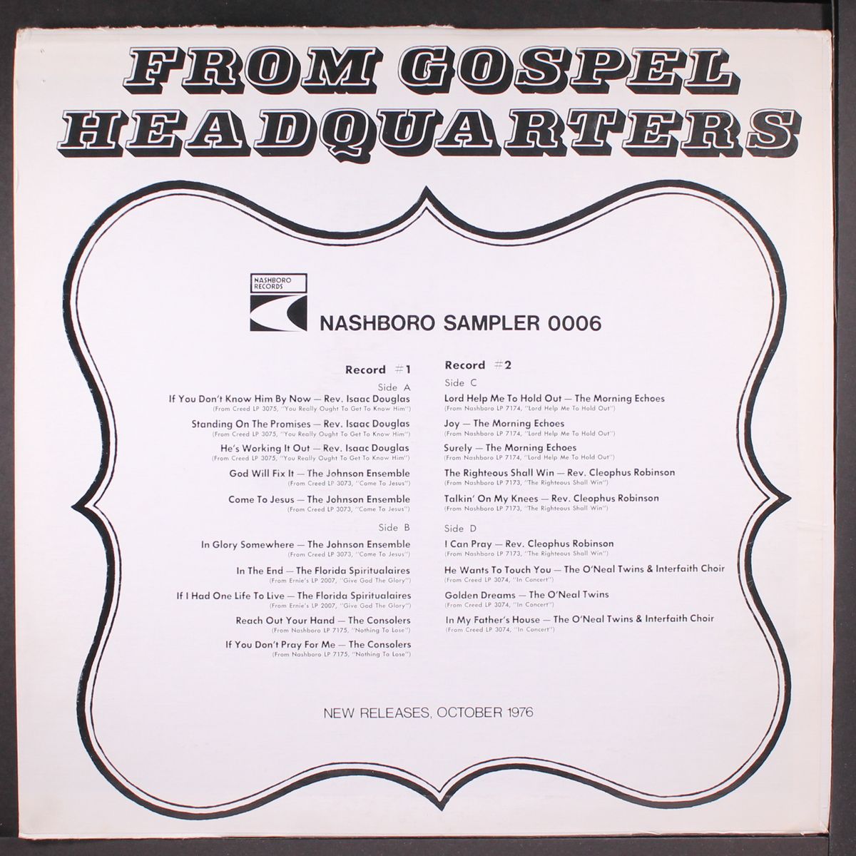 nashboro sampler by VARIOUS