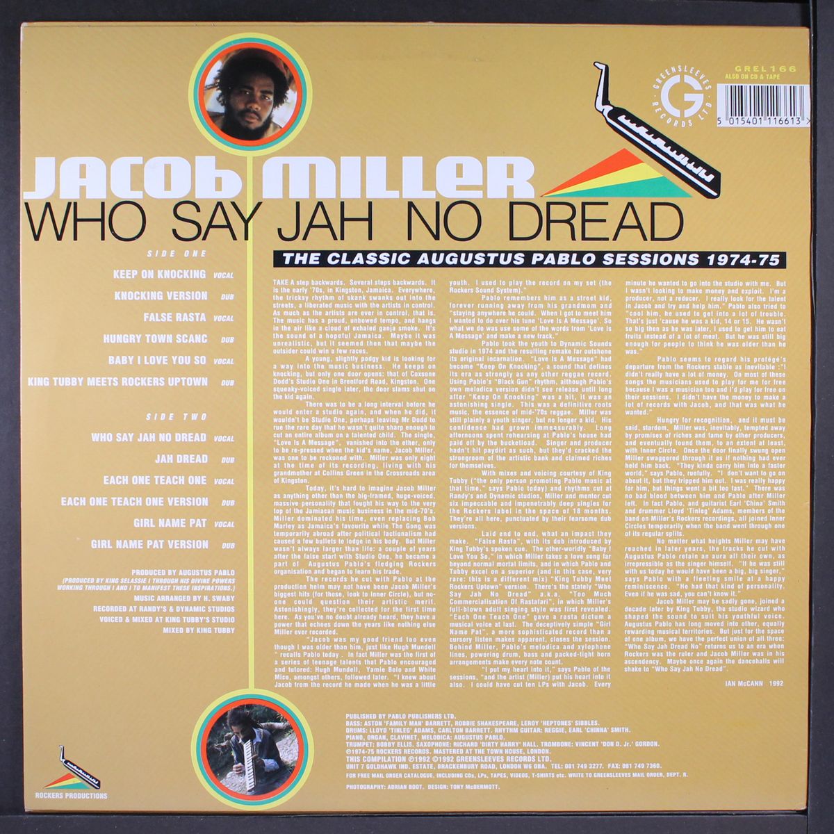 who say jah no dread by JACOB MILLER