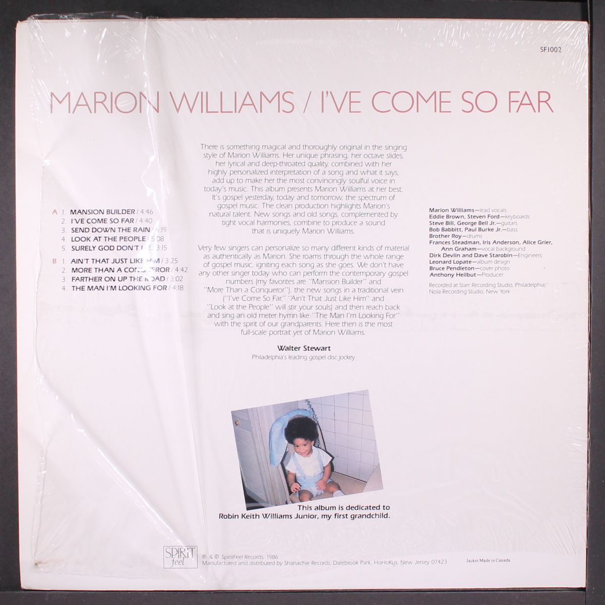 i've come so far by MARION WILLIAMS