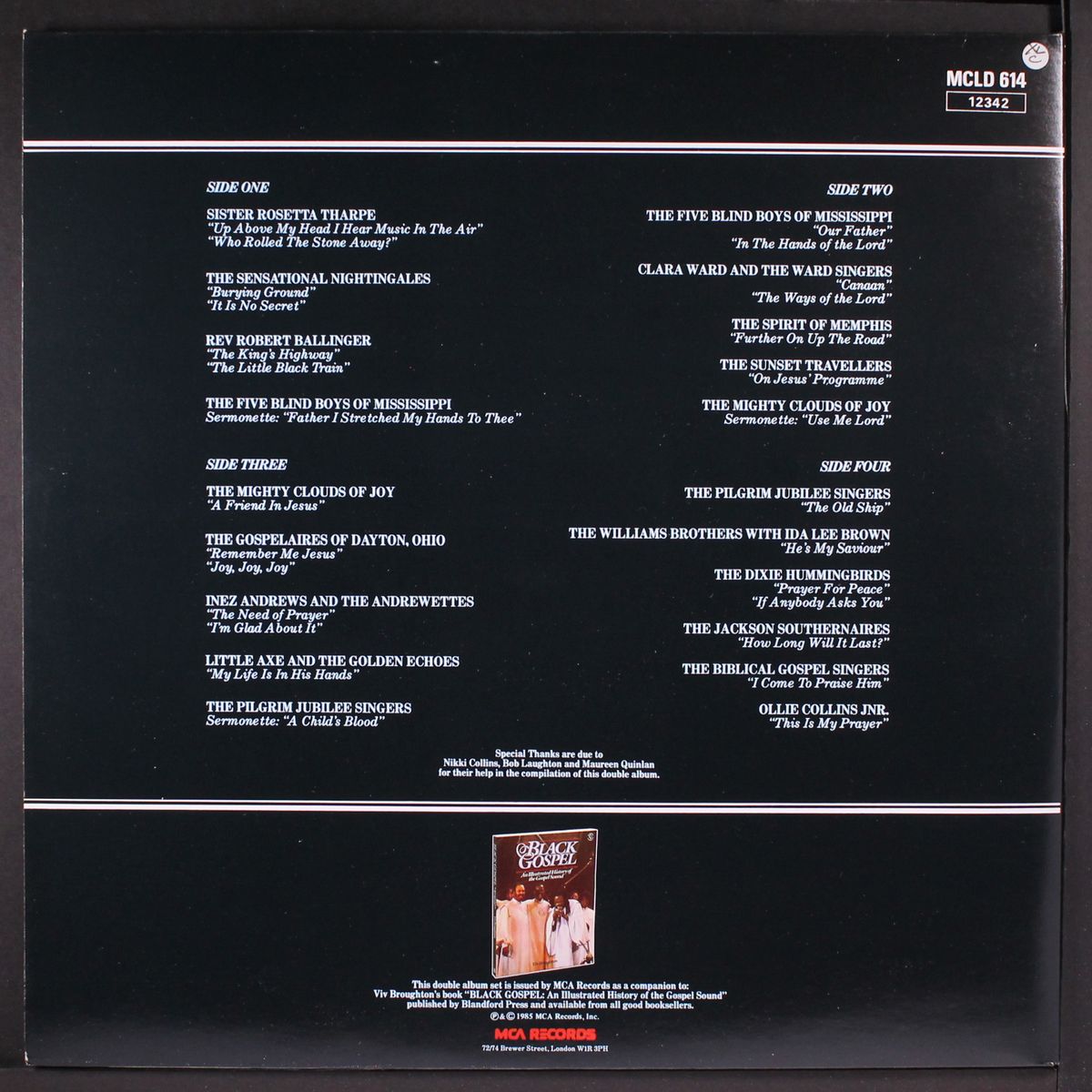 black gospel, classic recordings of the gospel sound by VARIOUS