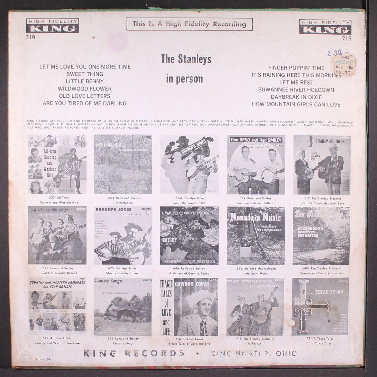 in person by STANLEY BROTHERS