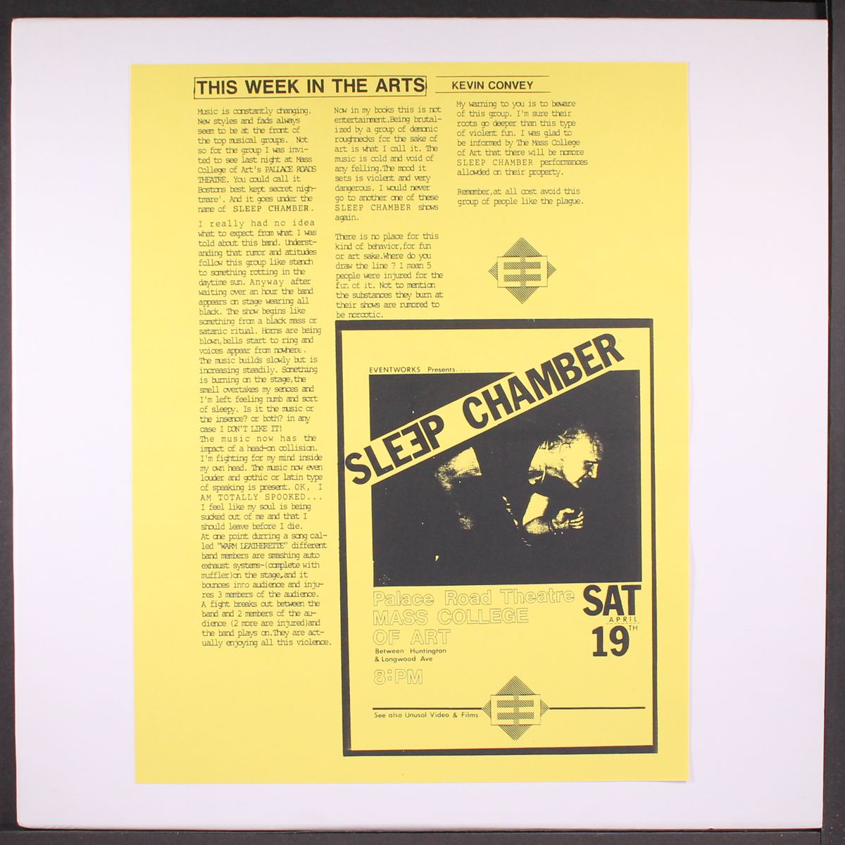 live at the palace road theatre by SLEEP CHAMBER