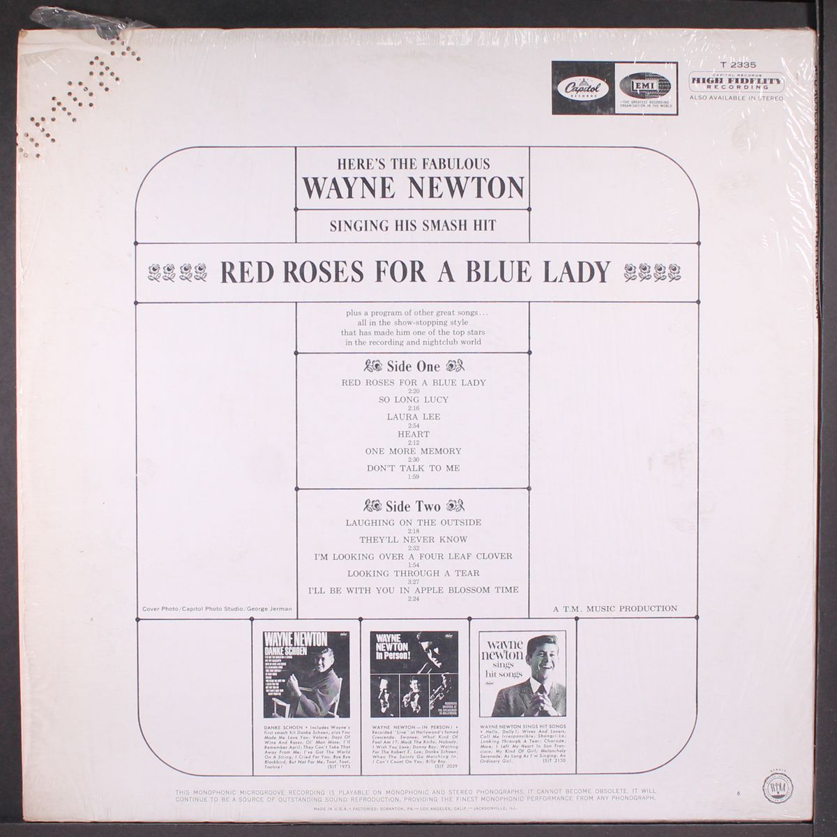 red roses for a blue lady by WAYNE NEWTON