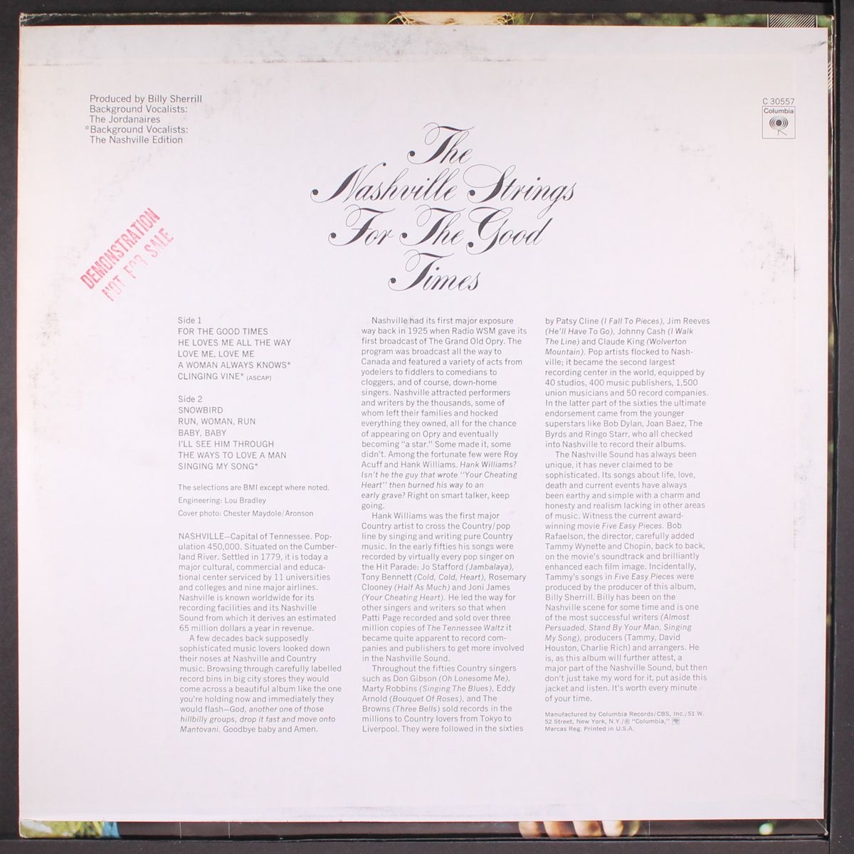 for the good times by NASHVILLE STRINGS