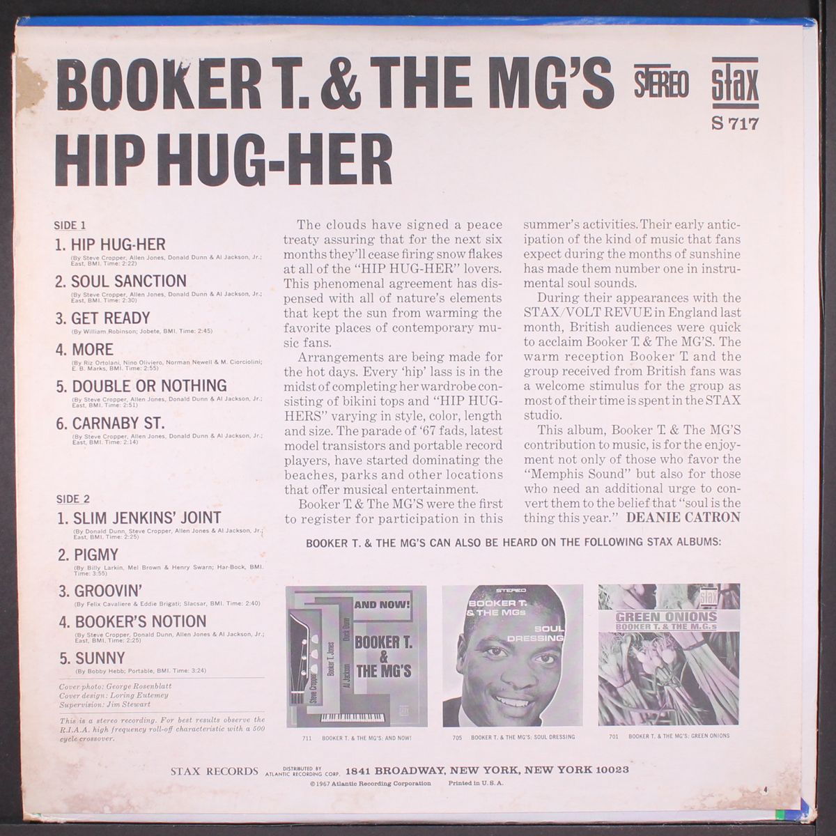 hip hug-her by BOOKER T & THE MG'S