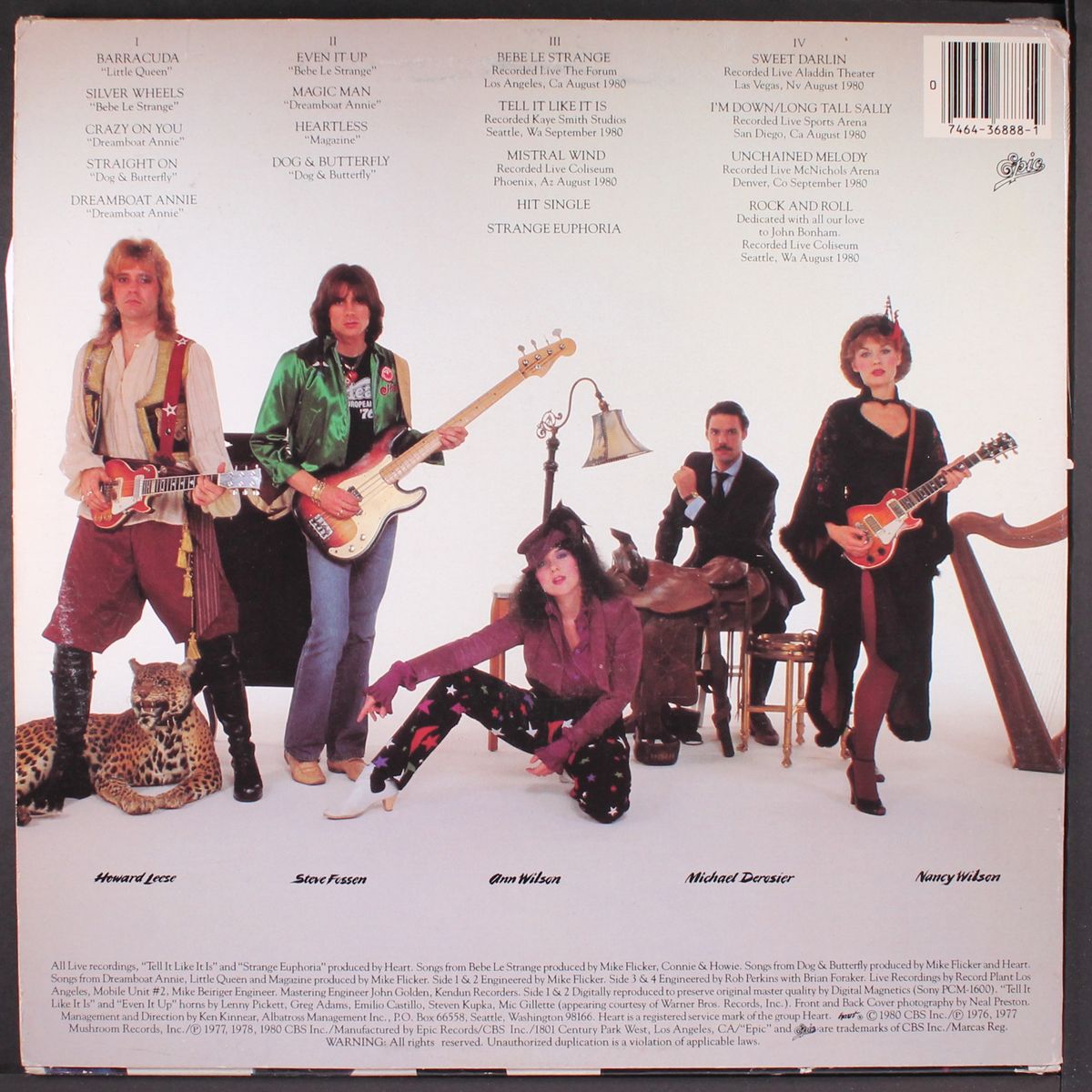 greatest hits, live by HEART