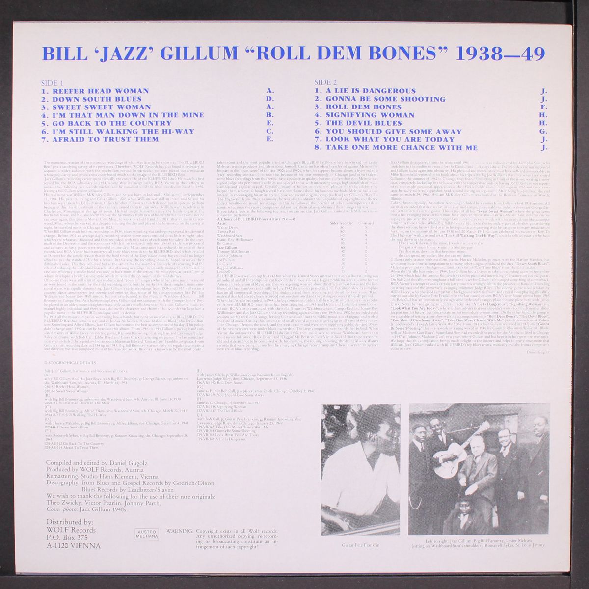 roll dem bones by JAZZ GILLUM