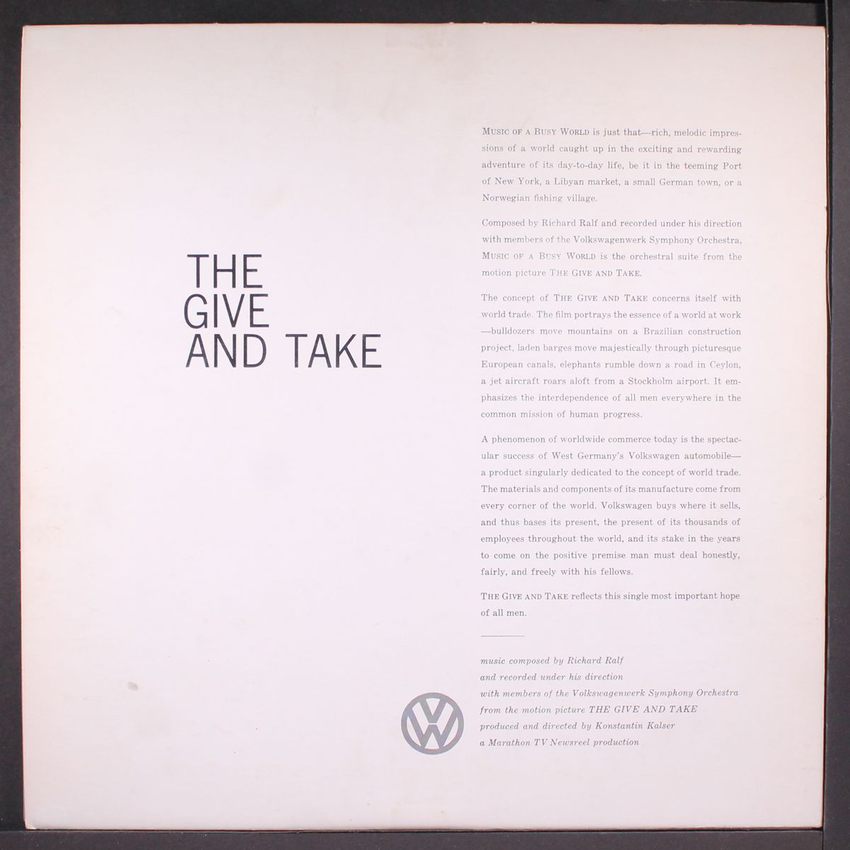 the give and take by SOUNDTRACK