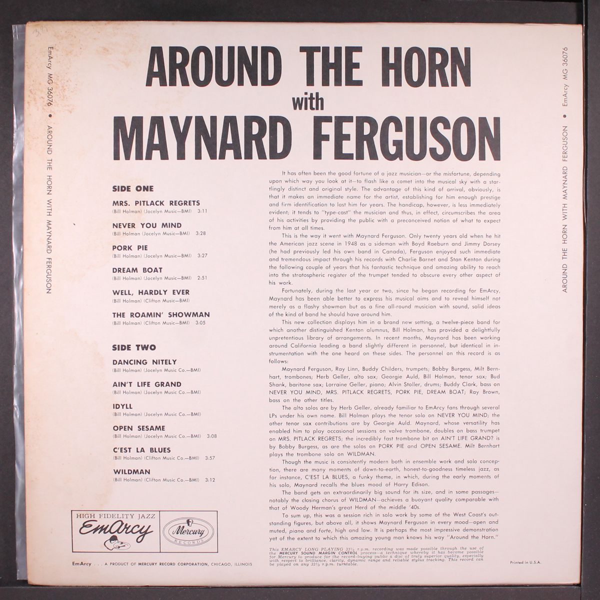 around the horn with by MAYNARD FERGUSON