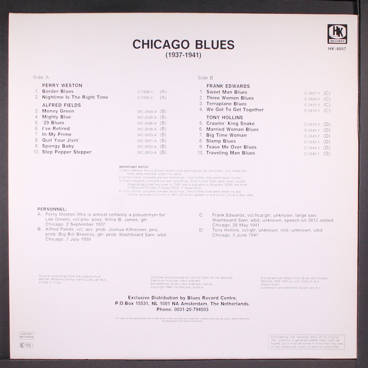 chicago blues (1937-41) by VARIOUS