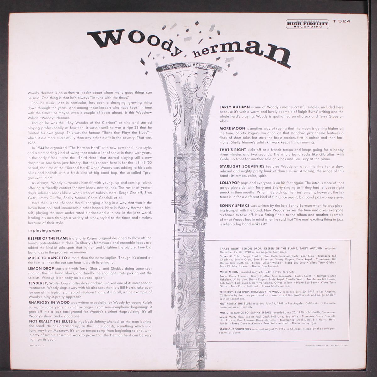 woody herman by WOODY HERMAN