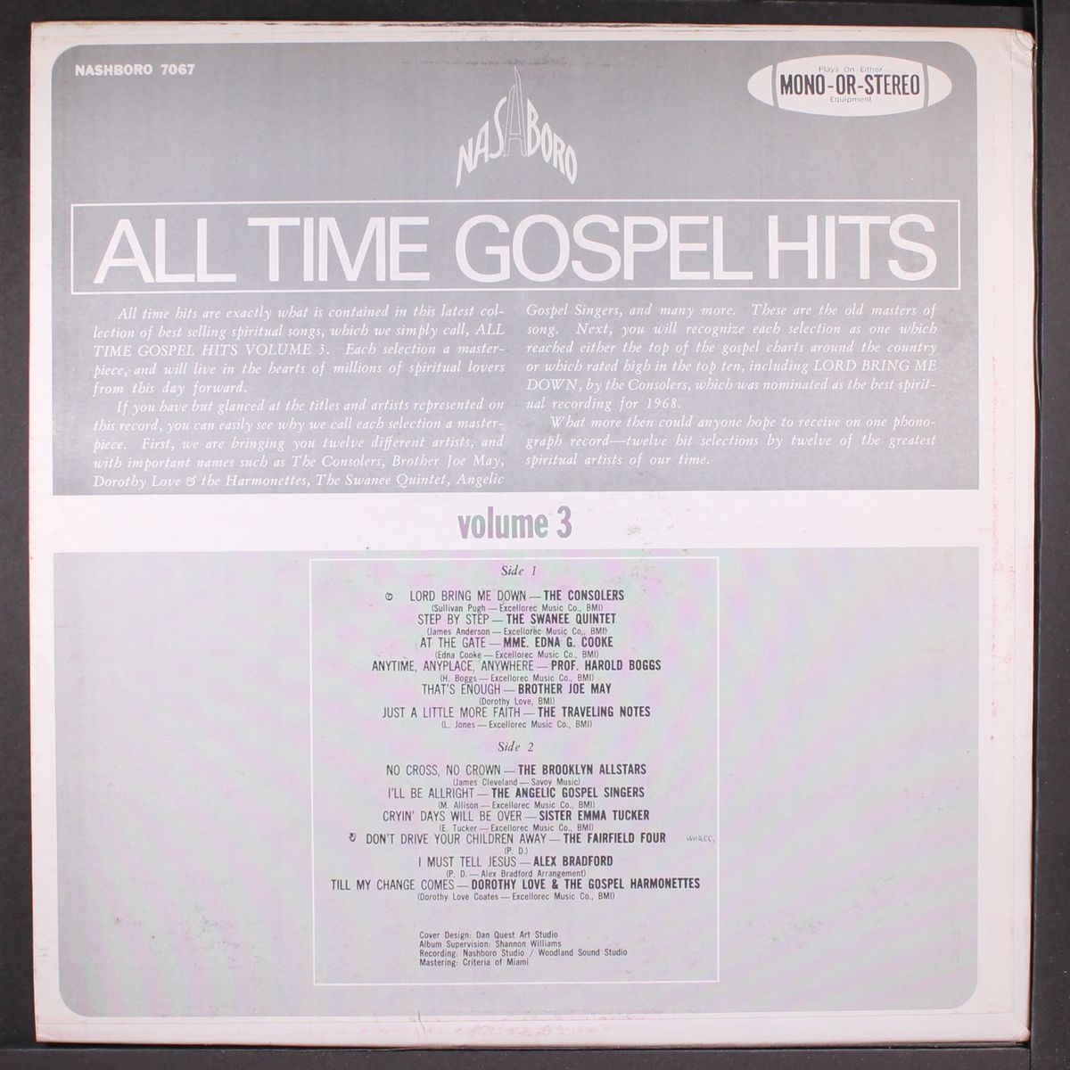 all time gospel hits, vol. 3 by VARIOUS