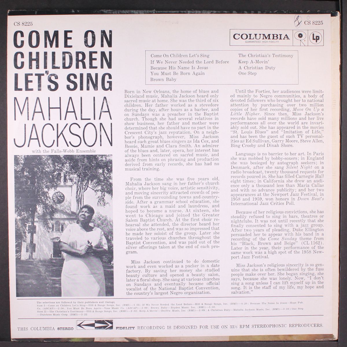 come on children, let's sing by MAHALIA JACKSON