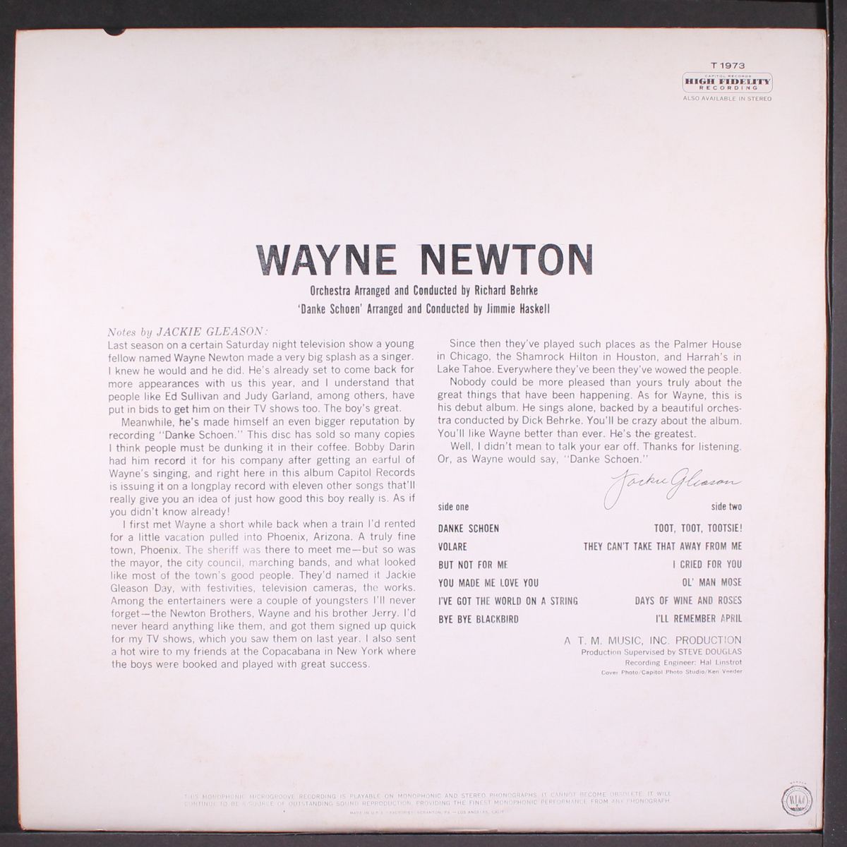 danke schoen by WAYNE NEWTON
