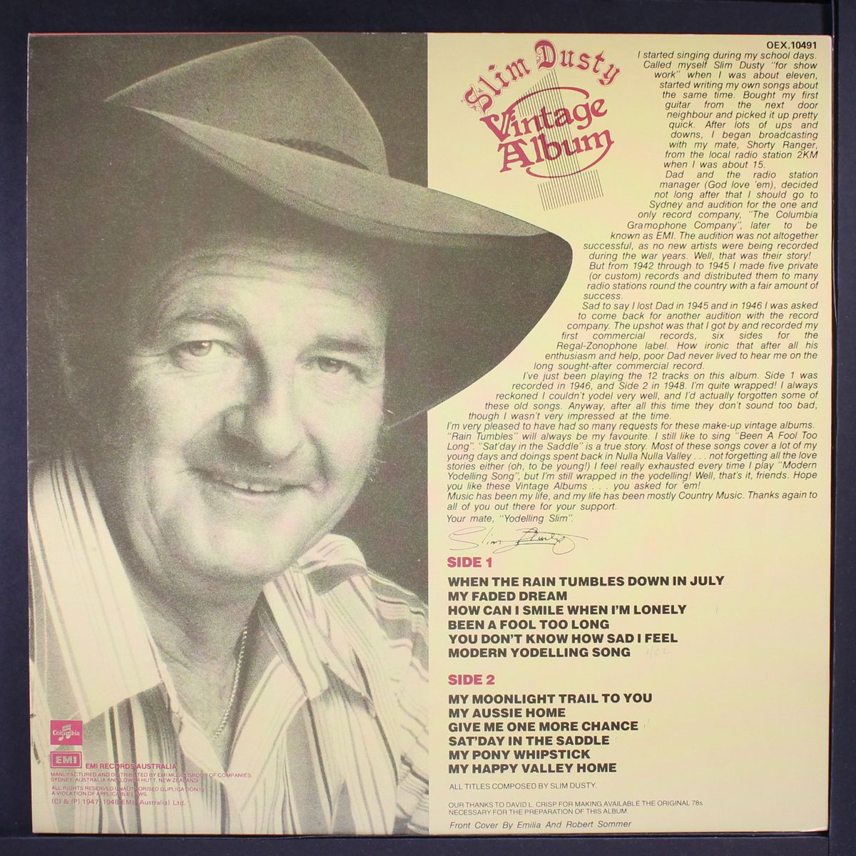 vintage album by SLIM DUSTY