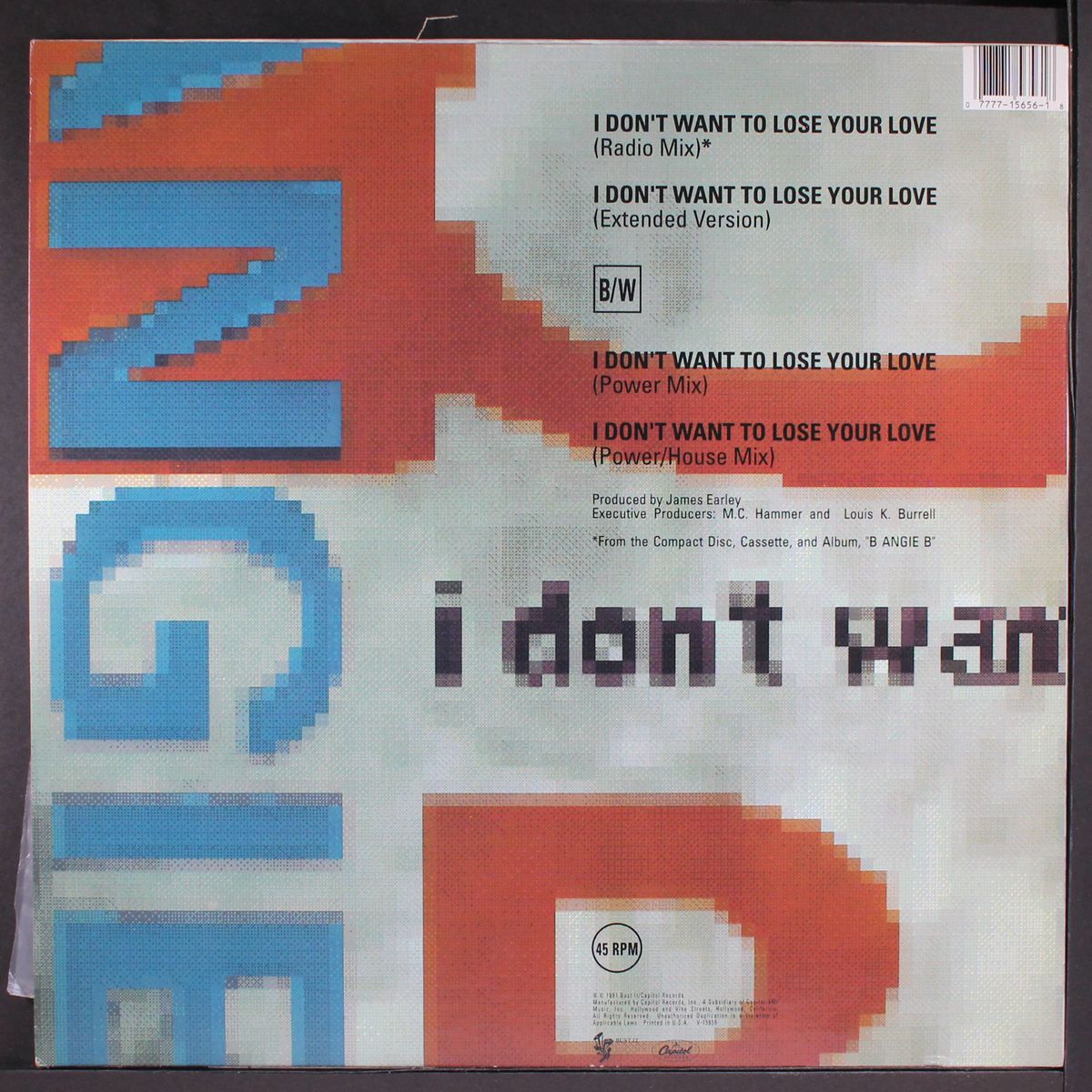 i don't want to lose your love by B ANGIE B