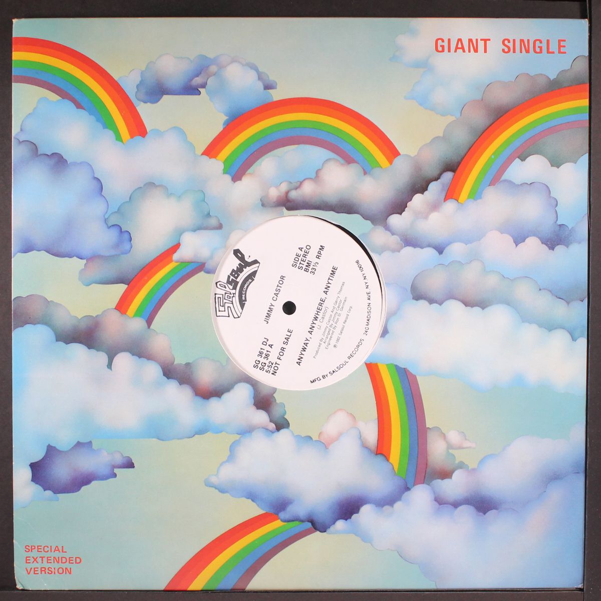 anyway, anywhere, anytime / e-man boogie '82 by JIMMY CASTOR