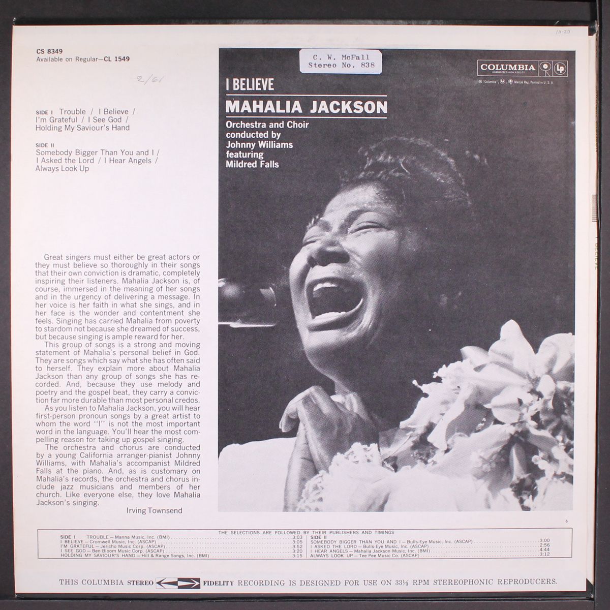 i believe by MAHALIA JACKSON