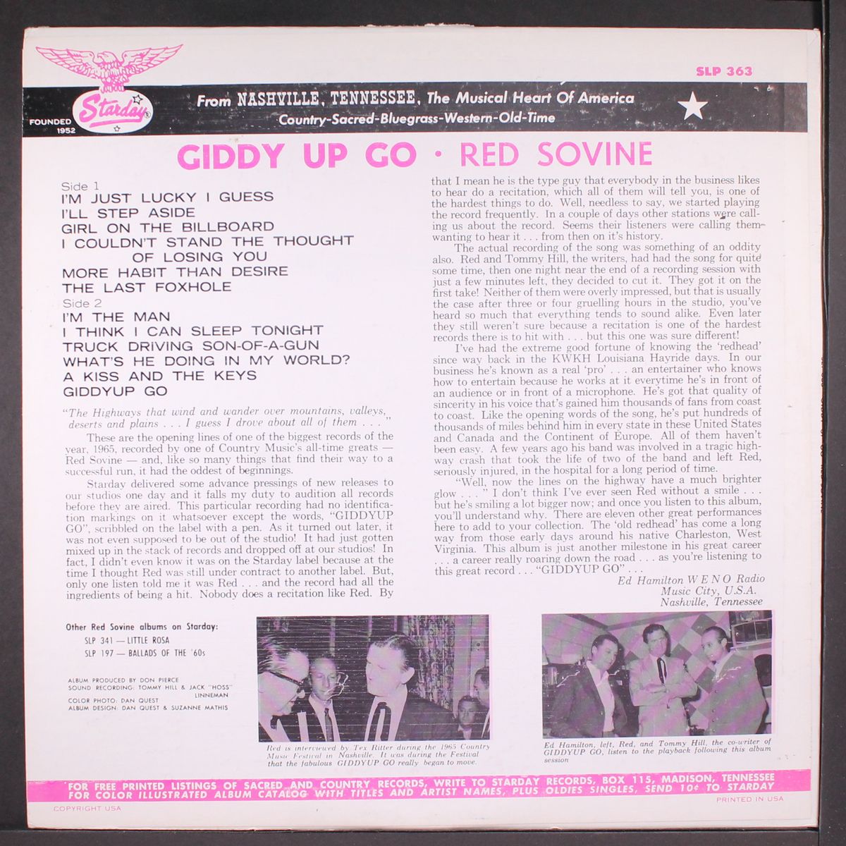 giddy-up go by RED SOVINE
