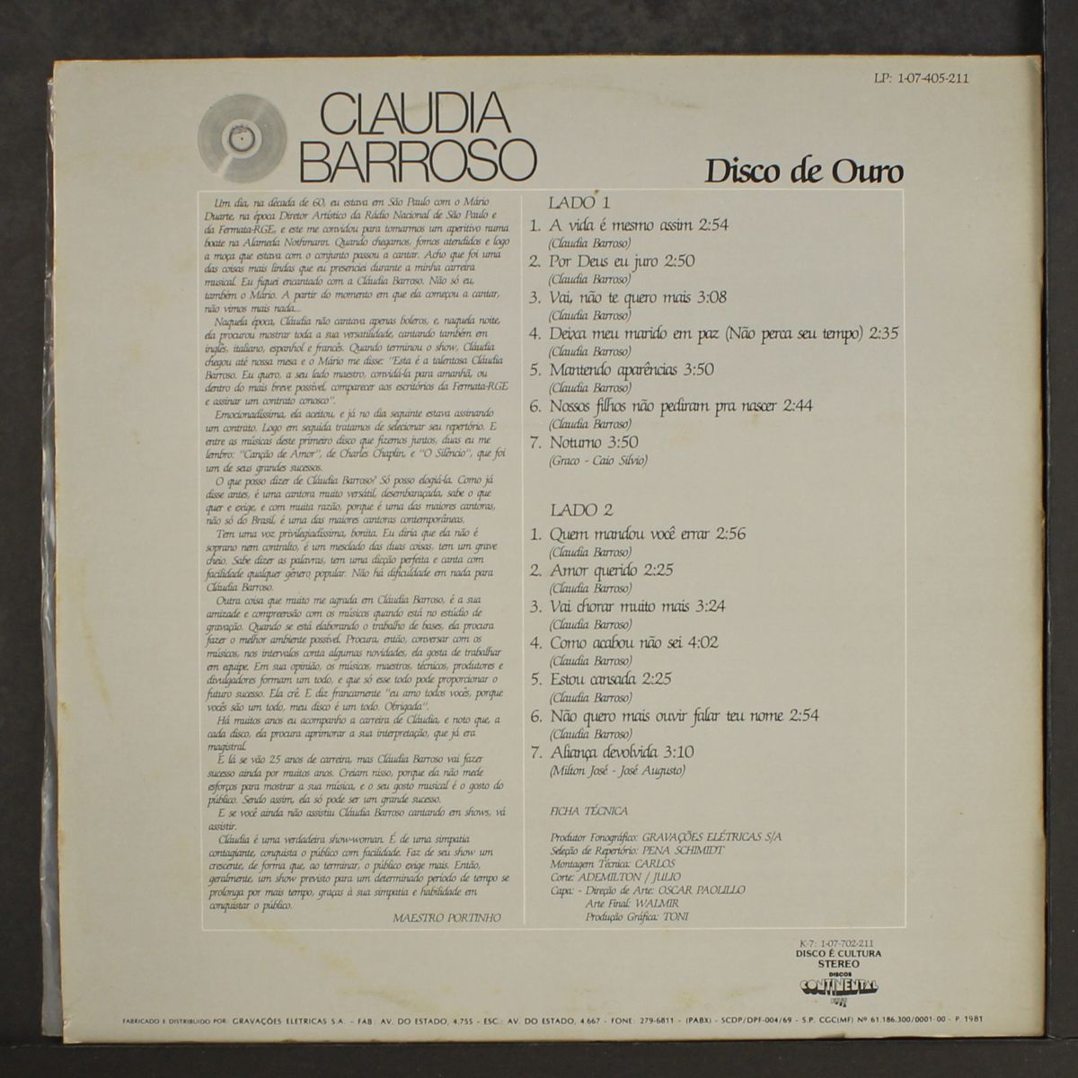 disco de ouro by CLAUDIA BARROSO