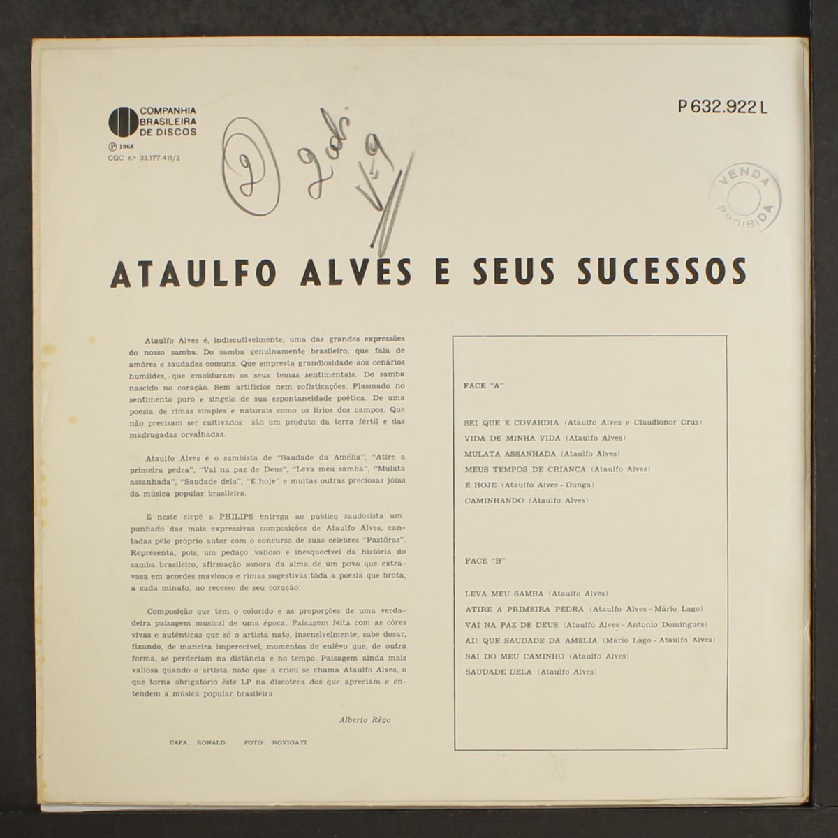 e seus sucessos by ATAULFO ALVES