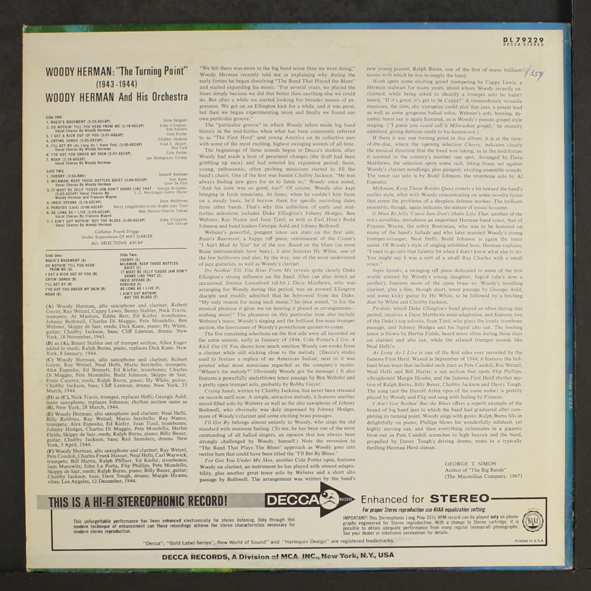 the turning point by WOODY HERMAN