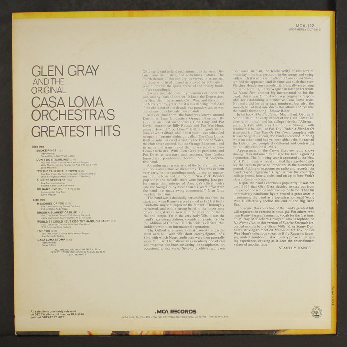 greatest hits by GLEN GRAY