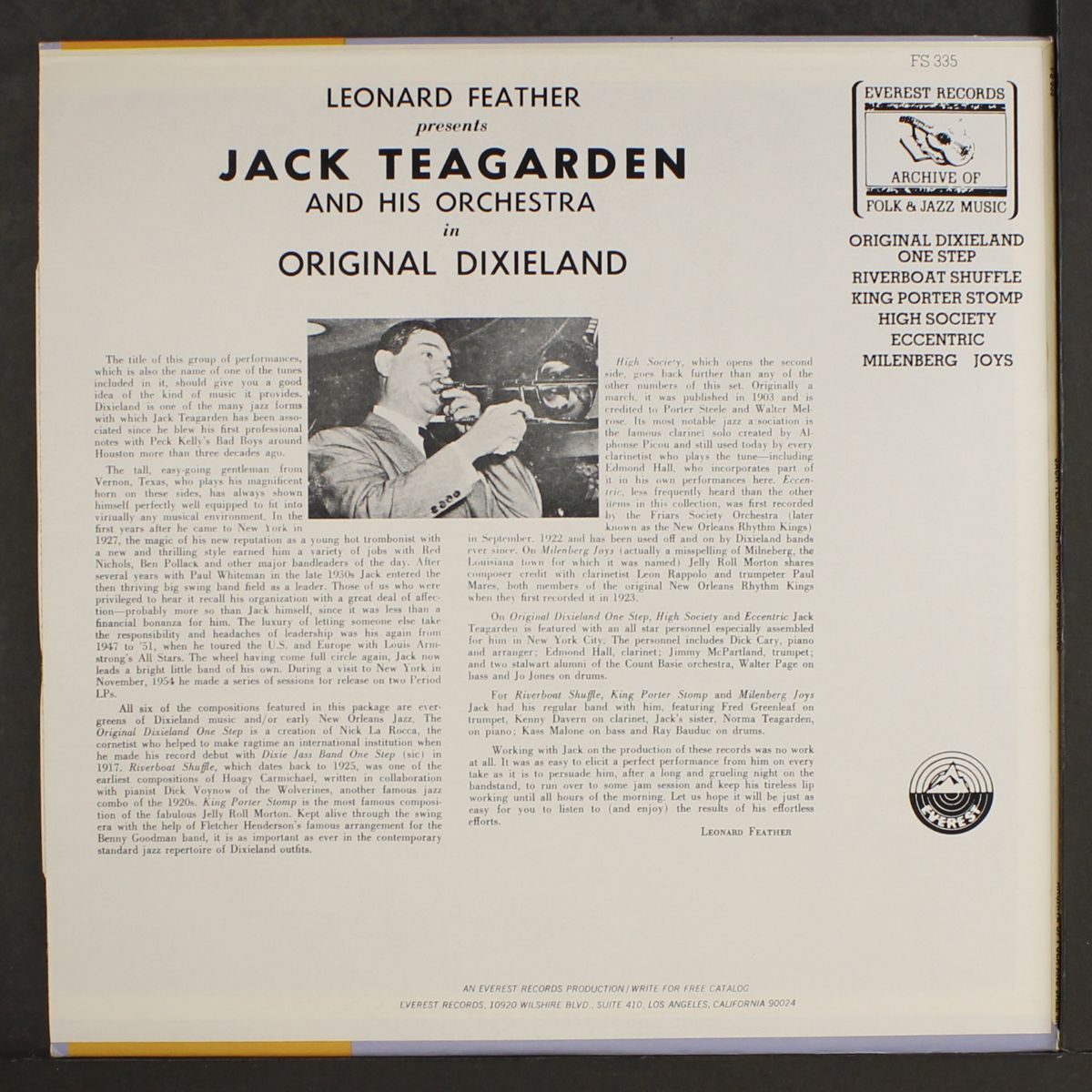 original dixieland by JACK TEAGARDEN