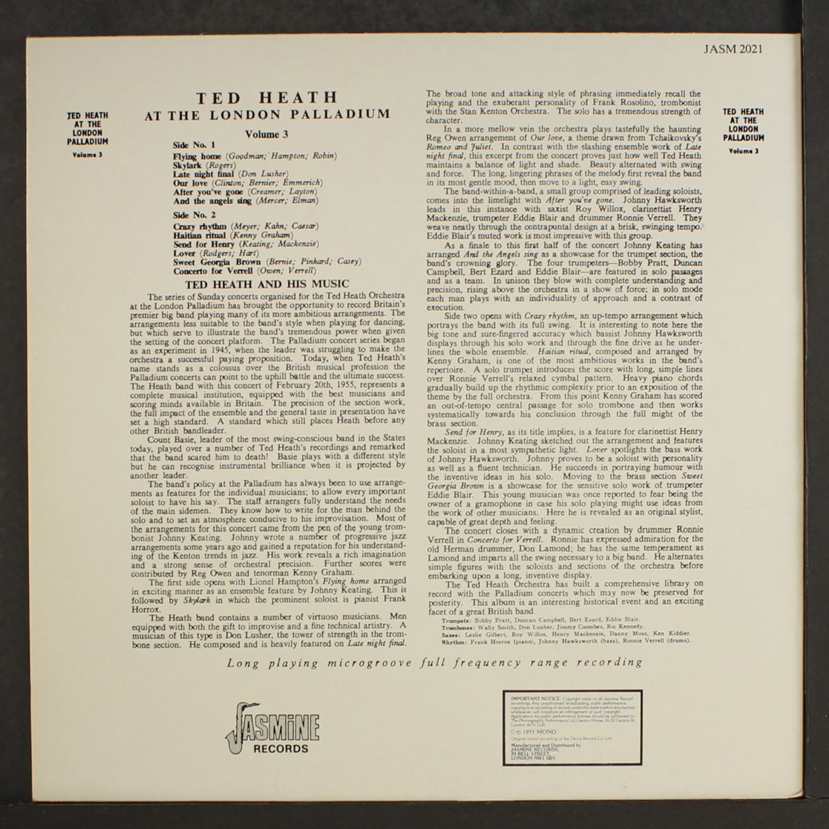 at the london palladium, vol. 3 by TED HEATH