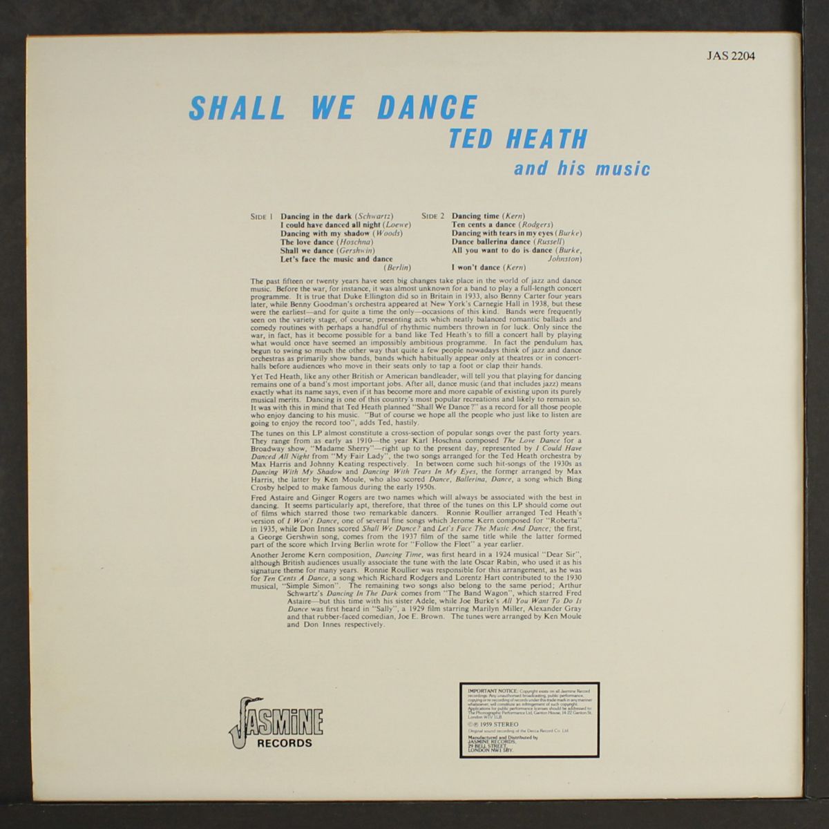 shall we dance? by TED HEATH